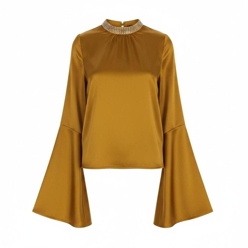 Women's Yellow and Gold Blouse